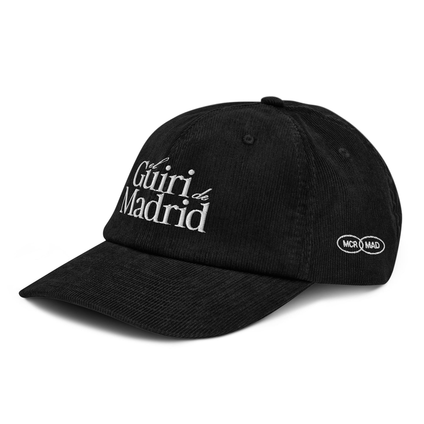 El Guiri de Madrid Corduroy Hat - Black